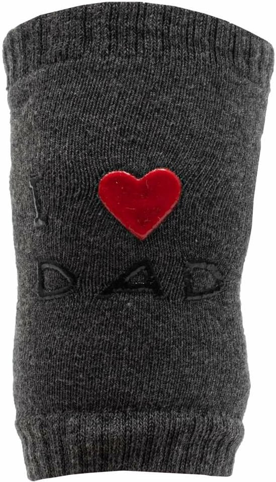 Mbrojtëse gjunjësh për bebe, New Baby, I Love Mum and Dad me ABS, përmasë universale, 1 palë, gri