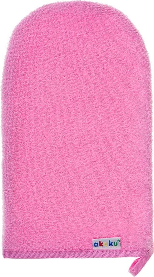 dorezë larëse bebe, Akuku, terry cloth, 18x9.5 cm, 82% pambuk, rozë