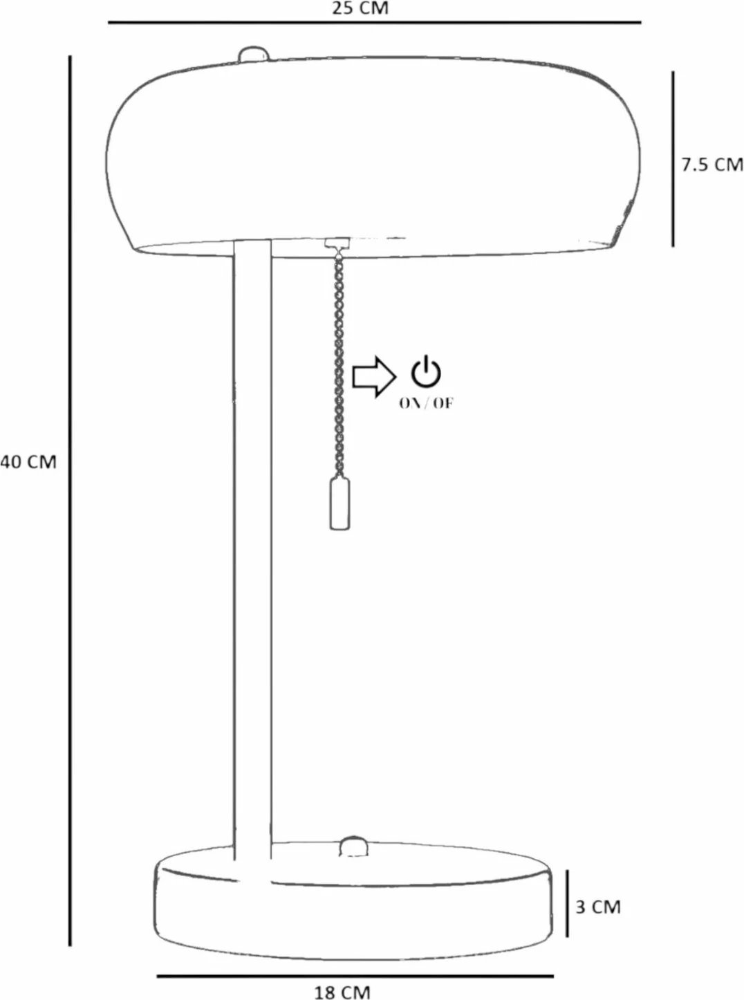 Llambë tavoline Opviq, portokalli e zezë, 8896-3