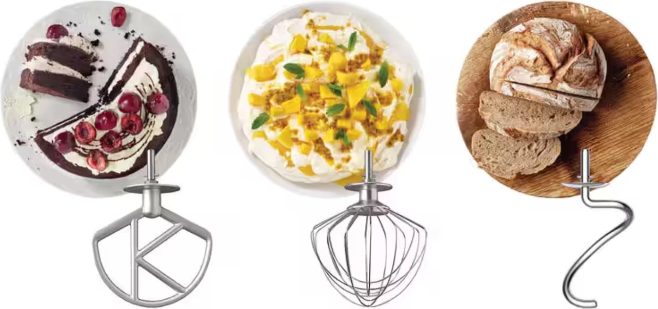 Robot kuzhine, Kenwood KMX750AAR, 1000W, enë 5 L, 3 shtojca metalike, kontroll elektronik i shpejtësisë, i kuq