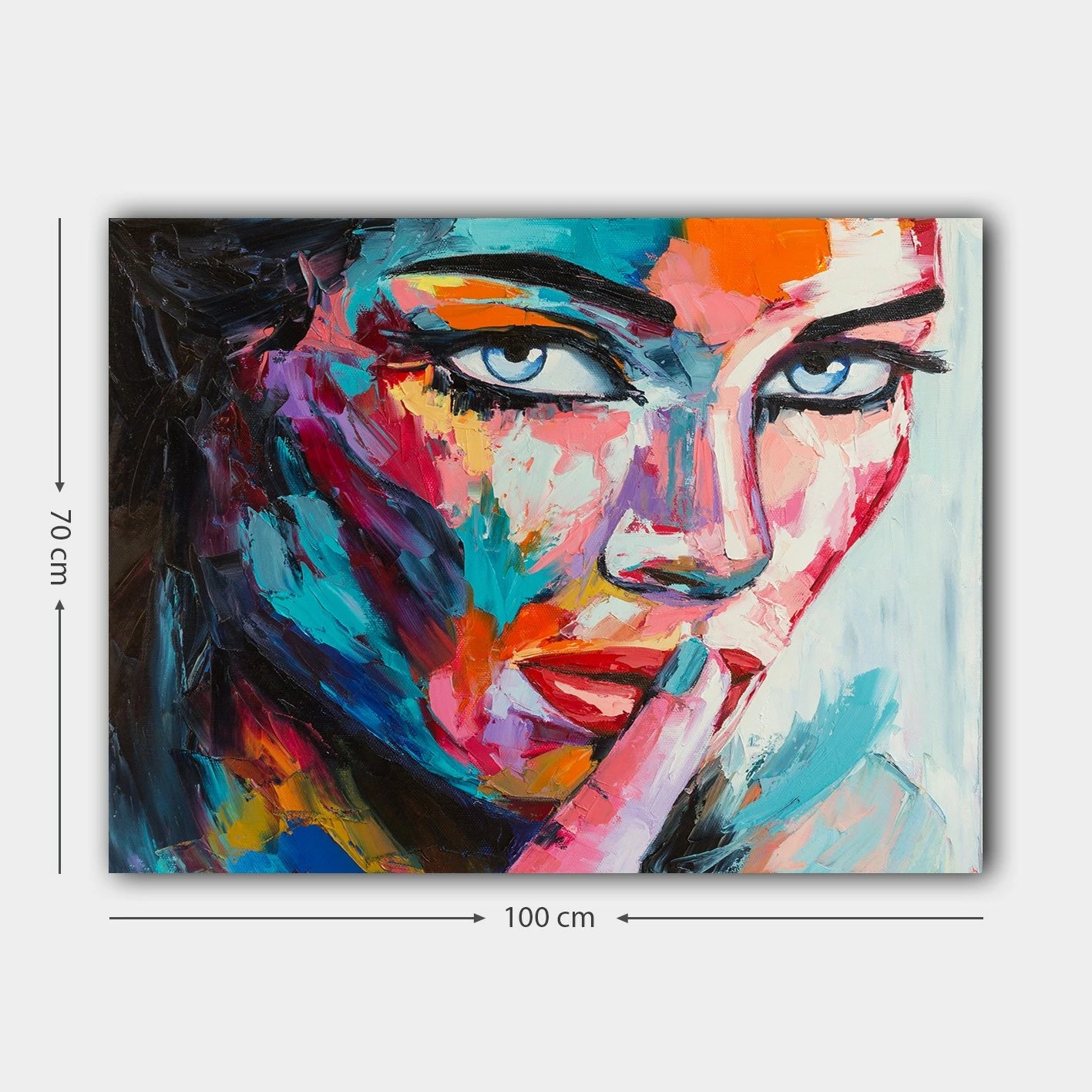 Pikturë dekorative në kanavacë, shumëngjyrëshe, Wallity, 70x100cm