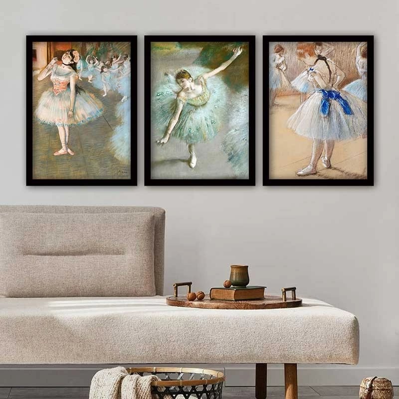 Pikturë dekorative me kornizë (3 copë), Wallity, 3SC_UN2684809_3545