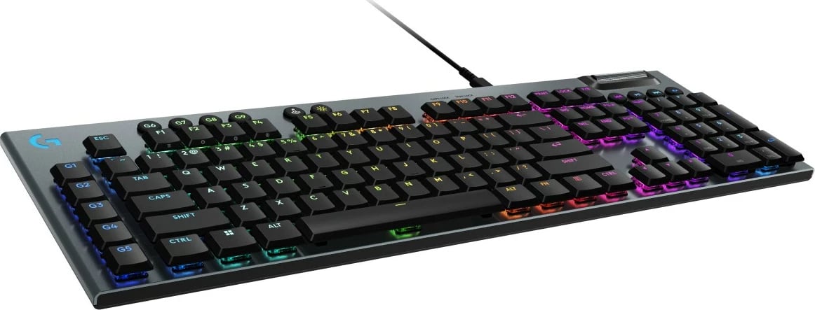 Tastierë gaming Logitech G915 X, mekanike, RGB, QWERTY US International, Alumini, E zezë