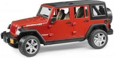 Makine lodër BRUDER Jeep Wrangler Unlimited Rubicon, 1:16, Kuqe/Zeze