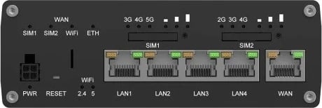 Router TELTONIKA RUTM56, Dual 5G/4G, 5 porta Gigabit, eSIM, i zi