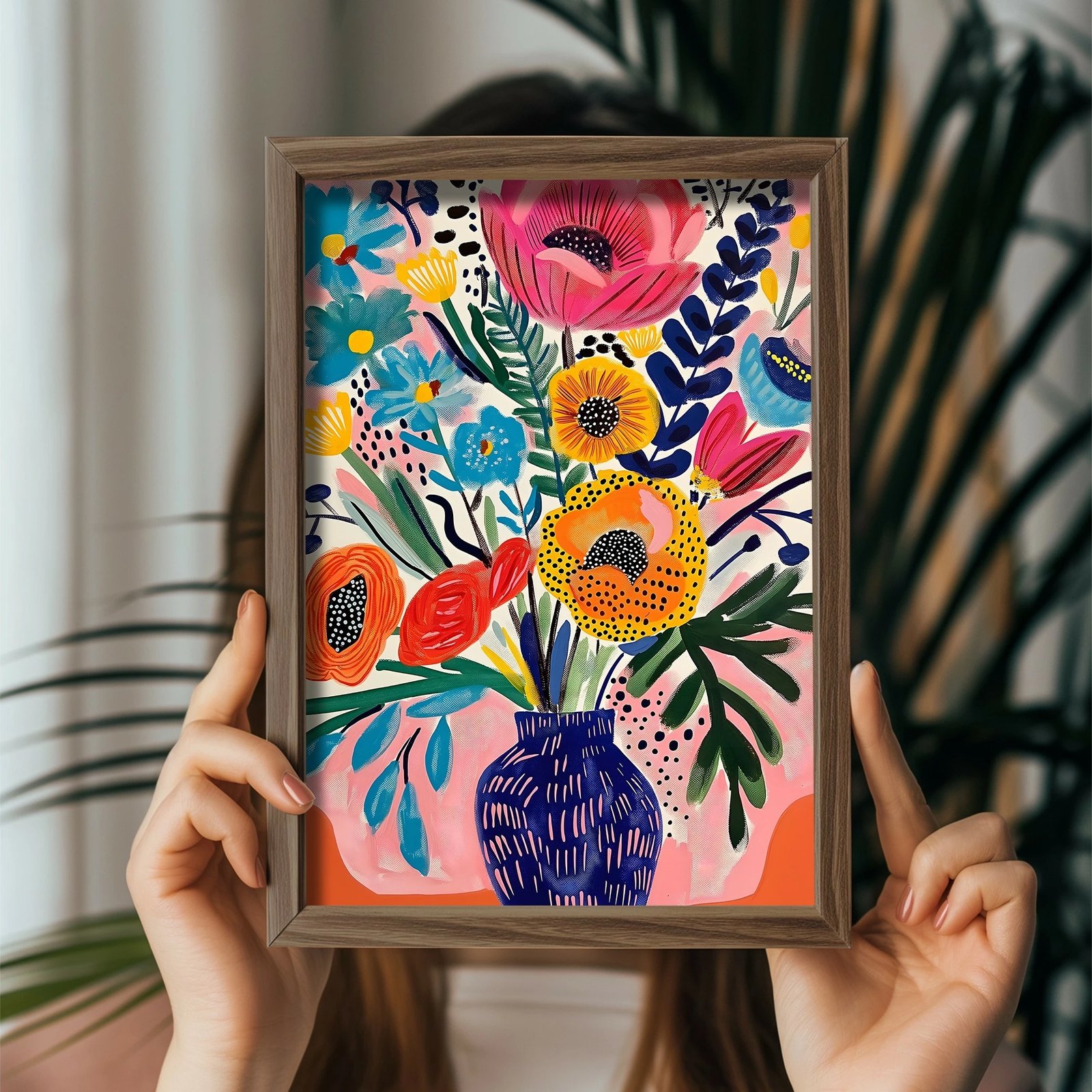 Pikturë dekorative me kornizë MDF, shumëngjyrëshe, Wallity GE213-L