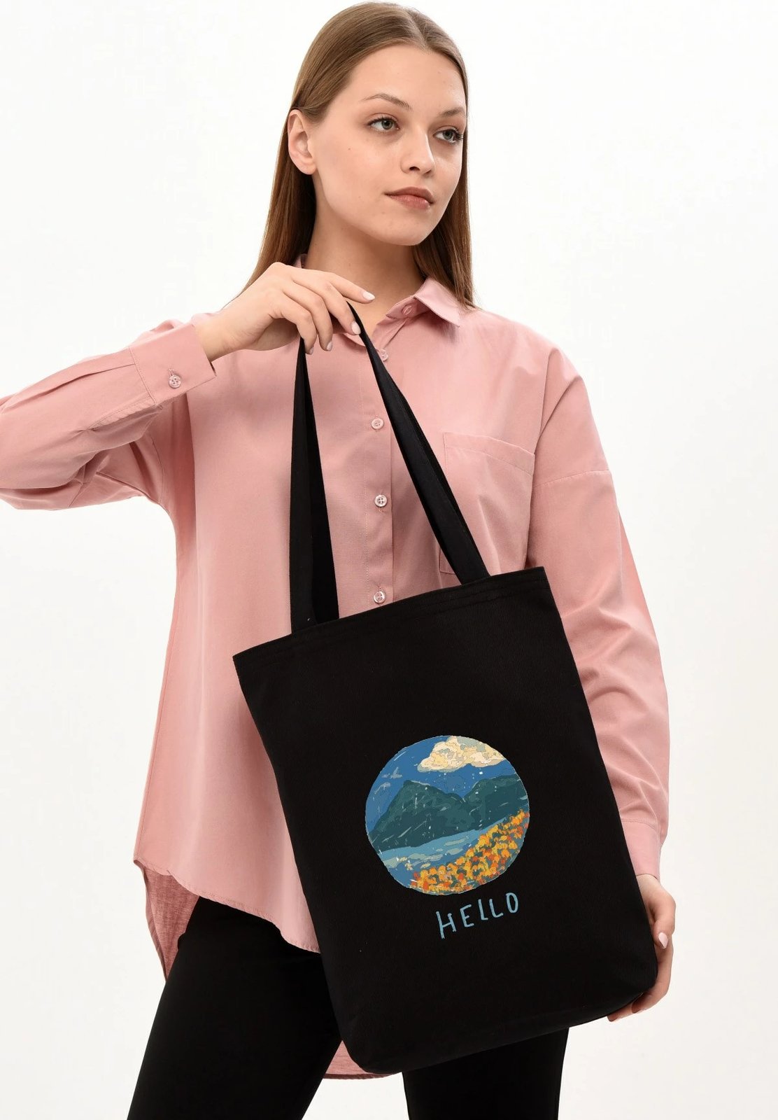 Çantë tote Zoozie Bags, e zezë, 1468