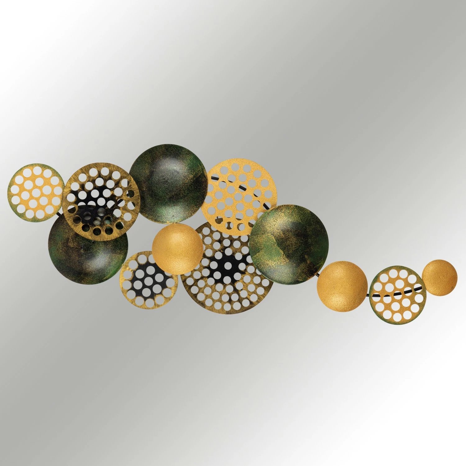 Aksesor dekorativ muri prej metali, Wallity Bronte, CH103-5, shumëngjyrësh, 90x8x42cm