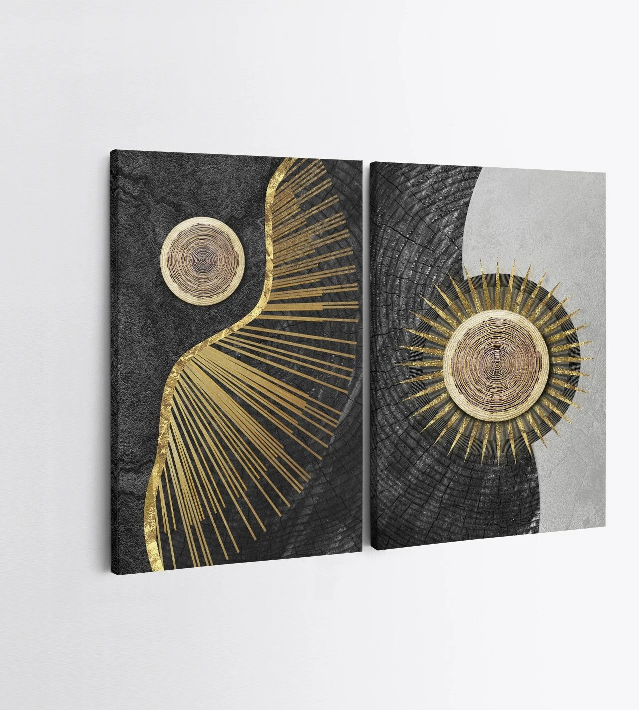 Pikturë dekorative në kanavacë (2 copë), Wallity, 2KNV4313, 50x70cm