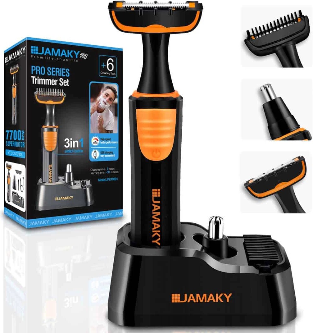 3 në 1 Seti për Kujdesin e Mjekrës, Fytyrës dhe Hundes! JAMAKY JPC40001