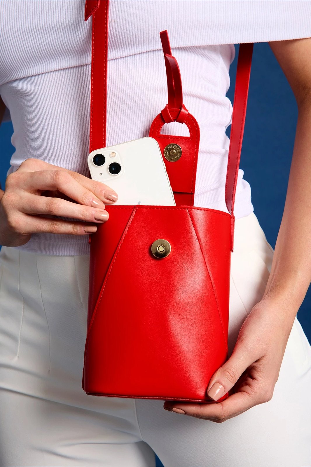 Çantë shpatullë Zoozie Bags, Baku, e kuqe