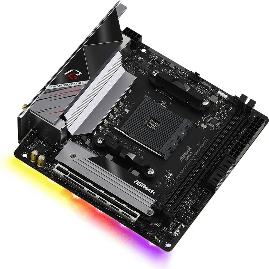 Pllakë amë Asrock B550 Phantom Gaming-ITX/AX, Socket AM4, mini ITX