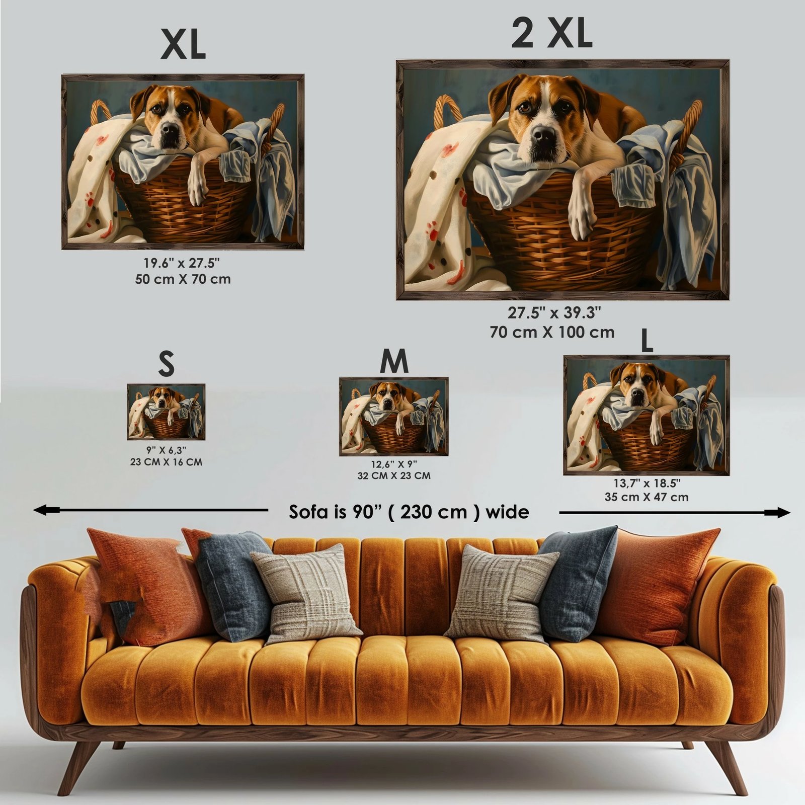 Pikturë dekorative me kornizë MDF, Wallity, GE146-L