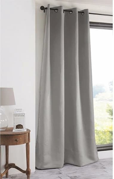 Perde Black Out Coveri me rrathë, NEXT, 140x270cm, Gri e Çelët