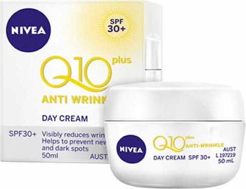 Krem dite për fytyrë Nivea Q10 Plus Anti-Wrinkle unisex SPF30 50ml Krem dite për fytyrë Nivea Q10 Plus Anti-Wrinkle unisex SPF30 50ml