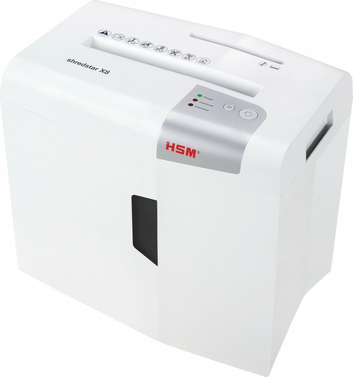 Makine shkatërruese dokumentesh HSM shredstar X8, 18L, prerje cross-cut, e bardhë