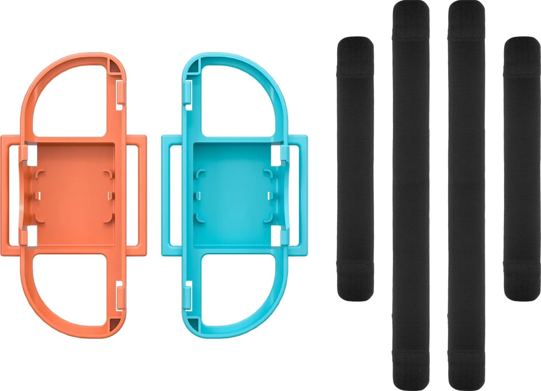 Set aksesorësh lojërash 23-në-1 për Nintendo Switch 2, Hurtel Family Accessory Pack 2, plastikë, portokalli e kaltër, set 23 pjesë