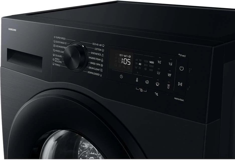 Makinë larëse, Samsung, WW90DG5G34ABLE, 9 kg, klasa energjike A, AI Ecobubble, Bubble Shot, e zezë