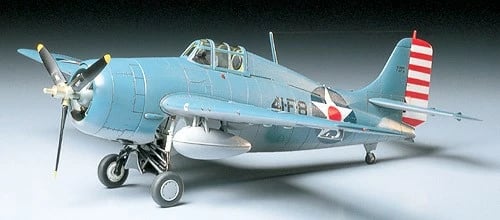 Model plastik aeroplani Tamiya Grumman F4F-4 Wildcat, 1:48