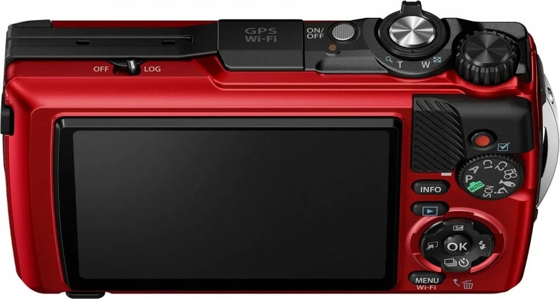 Aparat fotografik Olympus TG-7, kompakt, 12 MP, 4K, i kuq