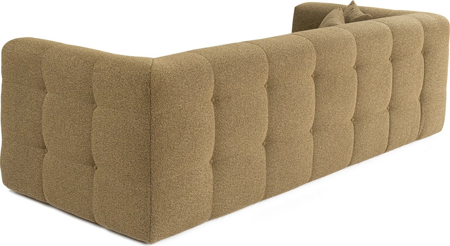 Divan treshe Atelier del Sofa, Cady, ngjyrë kaki