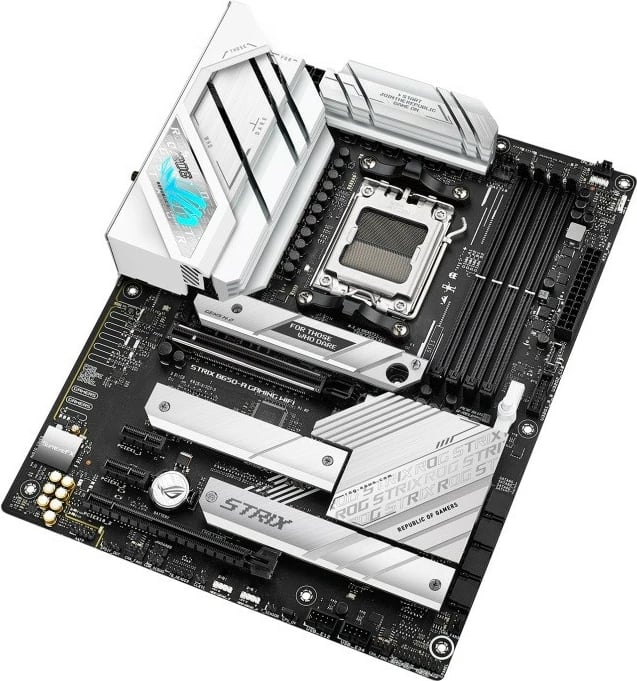 Pllakë amë Asus ROG STRIX B650-A Gaming WiFi, ATX, Socket AM5, DDR5, Wi-Fi 6E, e argjendtë