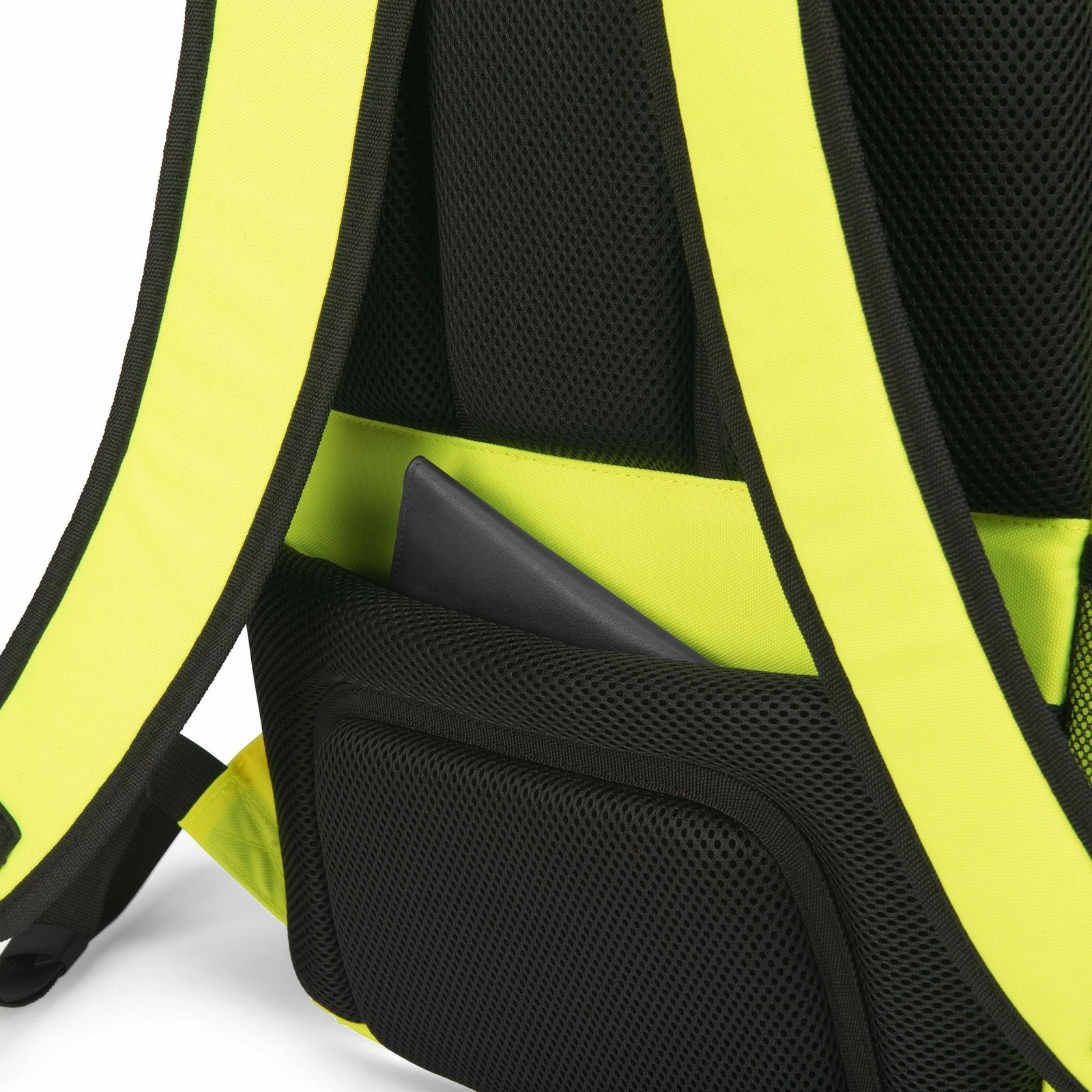 Rucksack DICOTA P20471-17, 24L, ndarje për laptop, rPET, zi/gri/verdhë