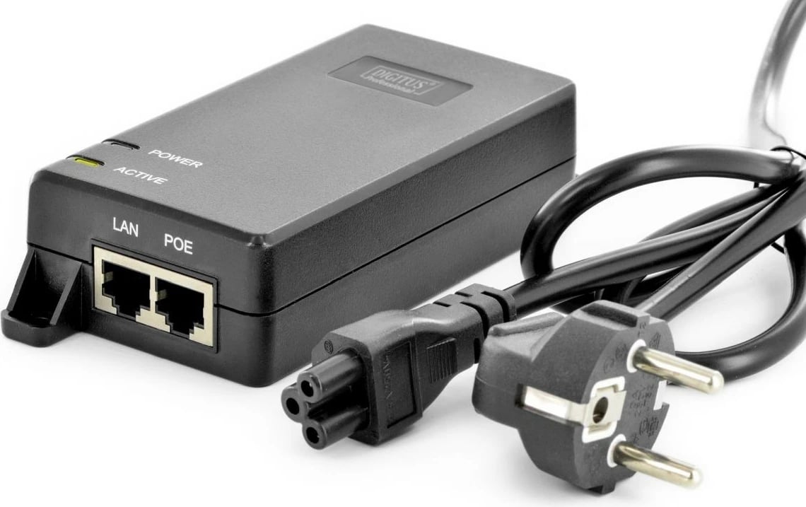 Adapter PoE+ Digitus DN-95103-2, 55V, 30W, Gigabit, i zi