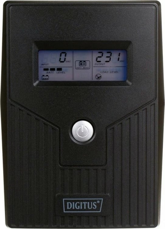 UPS Digitus DN-170063-LCD-B, 600VA/360W, Line-Interactive, 1x12V/7Ah, Ekran LCD, Zi UPS Digitus DN-170063-LCD-B, 600VA/360W, Line-Interactive, 1x12V/7Ah, Ekran LCD, Zi