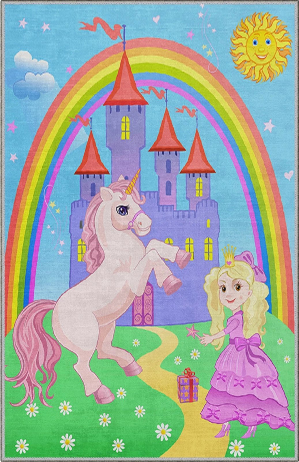 Qilim për korridor, shumëngjyrësh, 100x200cm, KHMFESTO0022KEÇE