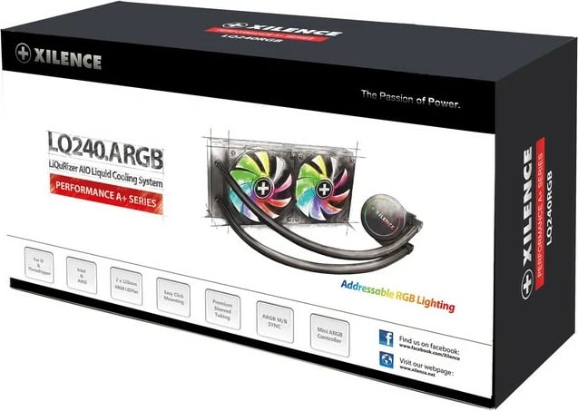 Ftohës uji Xilence LiQuRizer LQ240RGB, all-in-one, 240mm, LED RGB