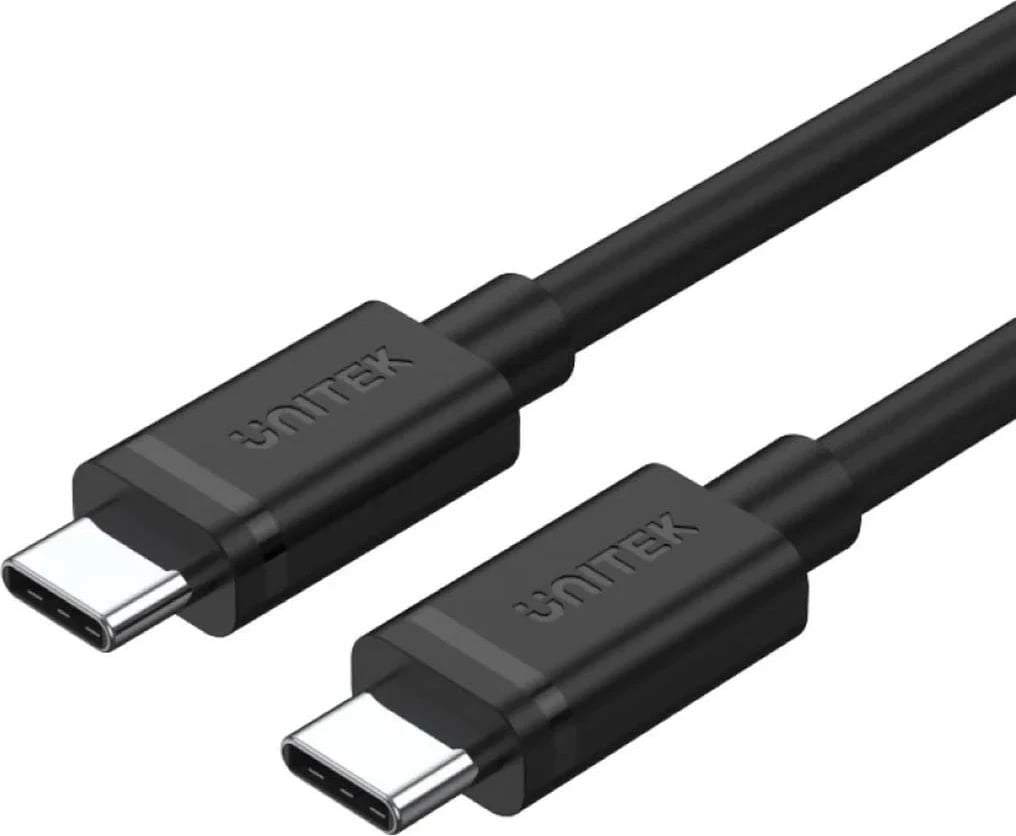 Kabllo Unitek USB-C në USB-C, 2m, e zezë