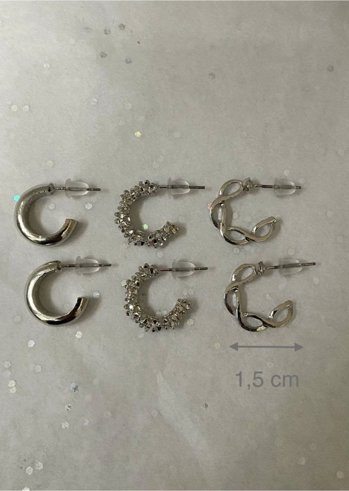 Set vathësh Jumeon, ngjyrë argjendi, KPEGMSA185, 6 copë