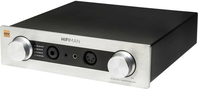 Amplifikator kufjesh HiFiMAN EF400 Amp, DAC Hymalaya R2R, 4.4W, i zi/argjendtë