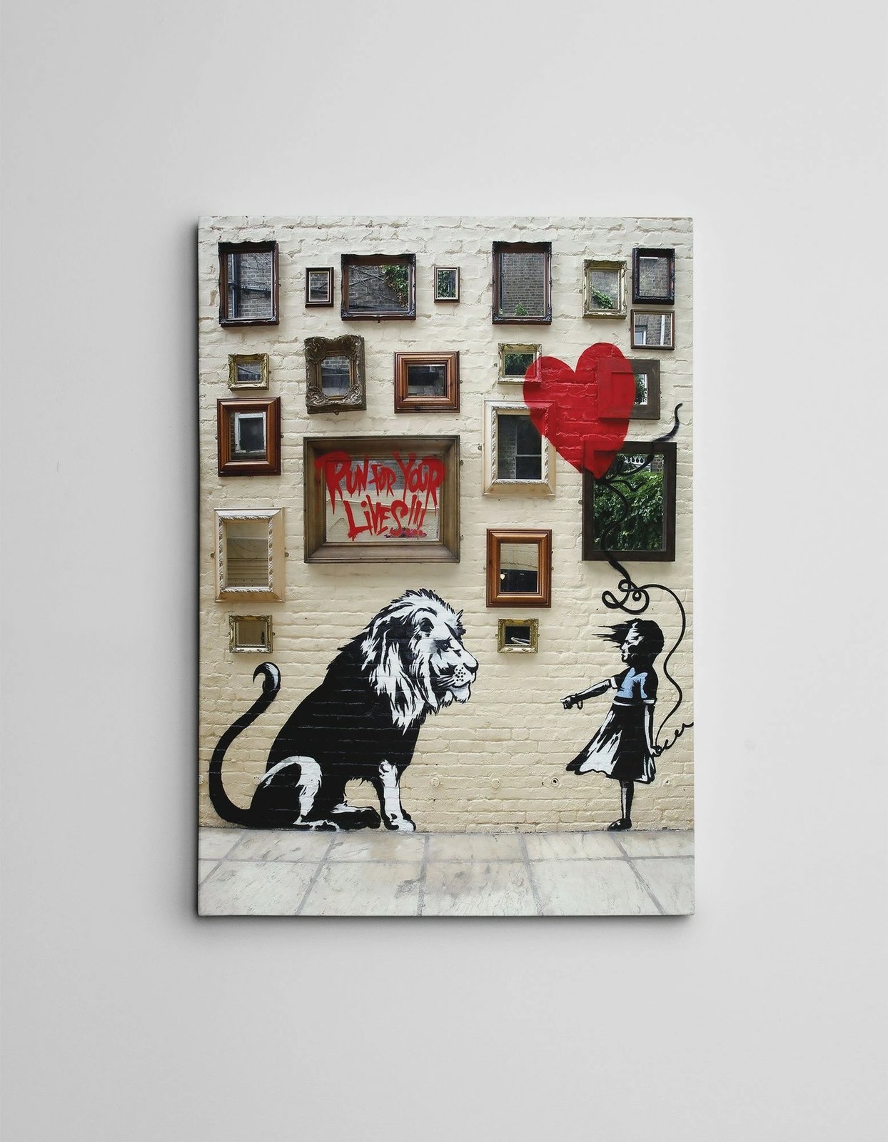 Pikturë dekorative në kanavacë, Banksy, shumëngjyrëshe, WY119, 50x70cm