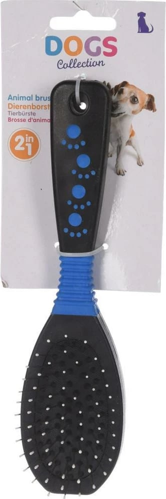 Furçë për kafshë KOOPMAN 2-në-1, Blu