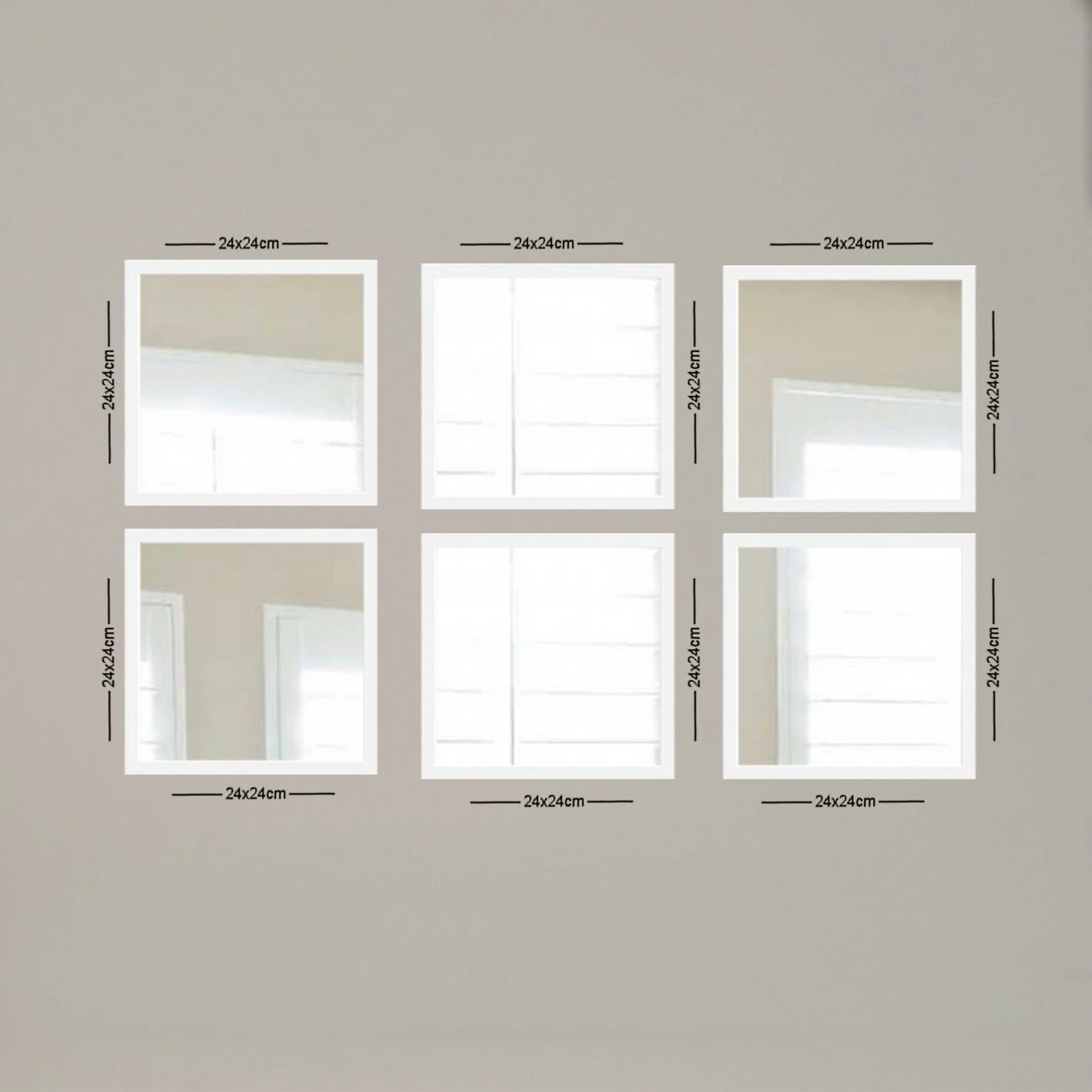 Set pasqyrash (6 copë), Wallity, SETAYNA_069