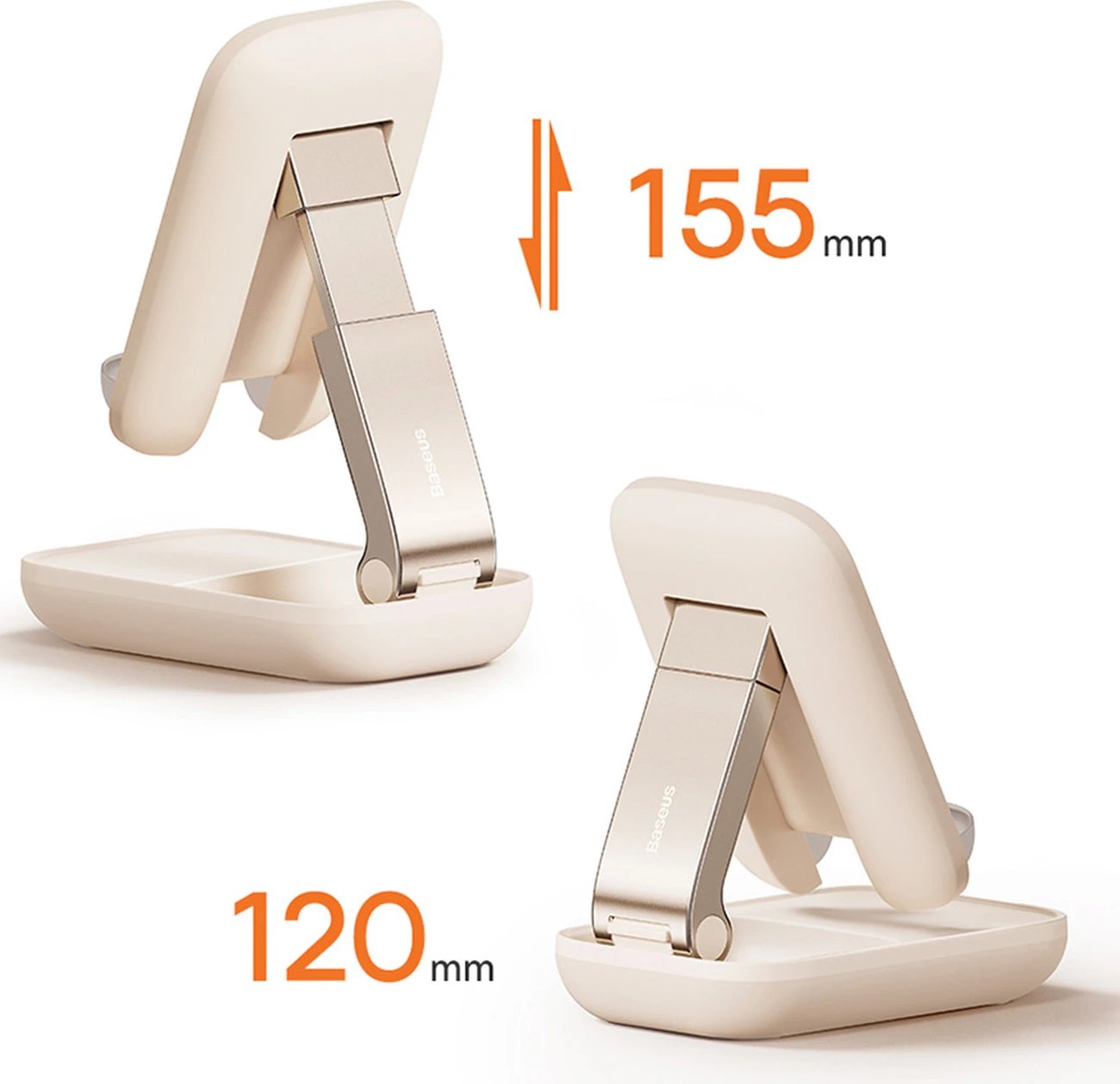 Mbajtës i rregullueshëm për celular Baseus Seashell Series, B10551500111-00, i zi