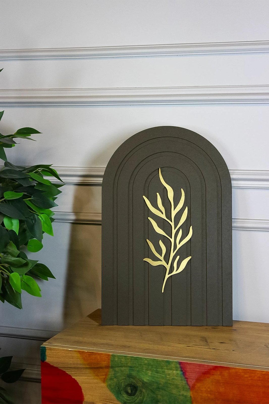 Pikturë dekorative Wallity, Ersy3Doval2-3045, shumëngjyrëshe, 30x45x2cm