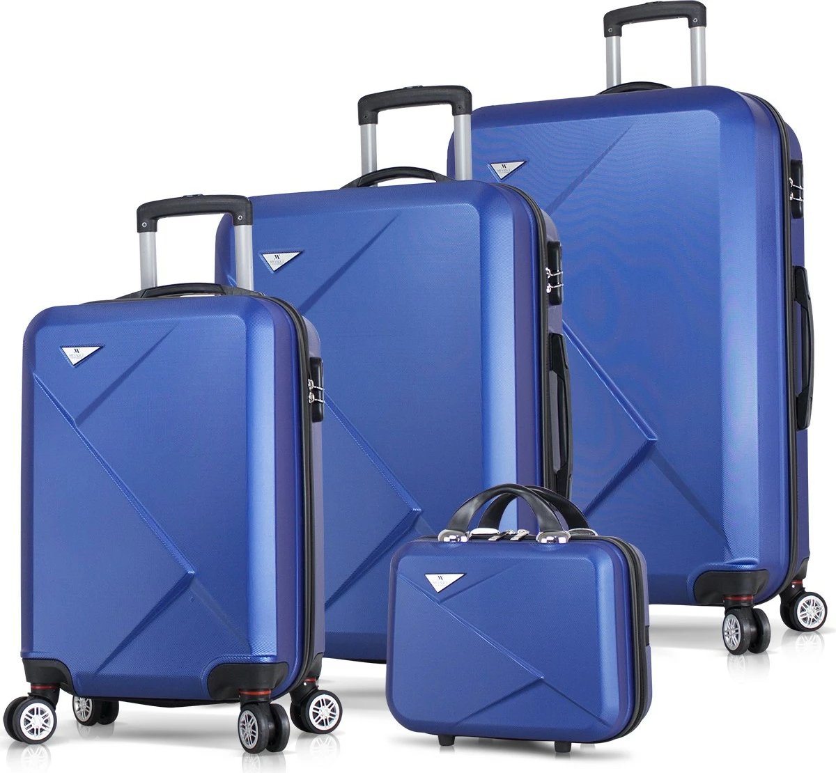 Set valixhesh (4 copë), Zoozie Bags, 1338, ngjyrë kaltër