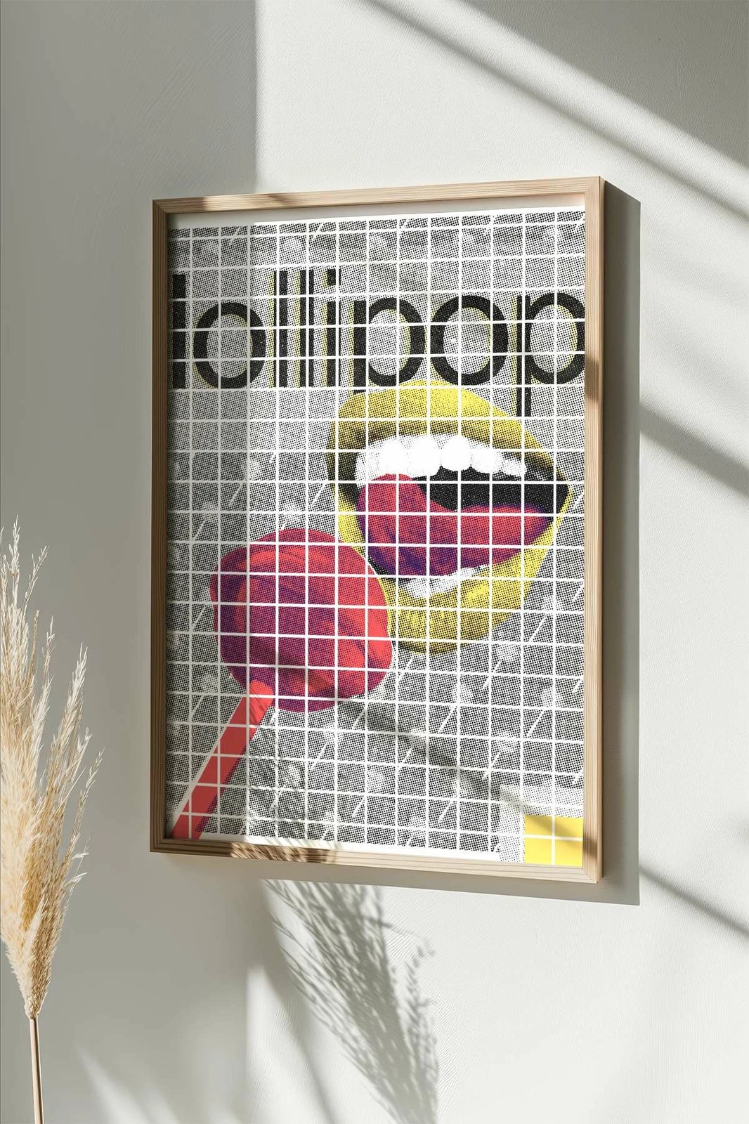 Pikturë dekorative me kornizë, shumëngjyrëshe, Wallity Popkare12, 33x48cm