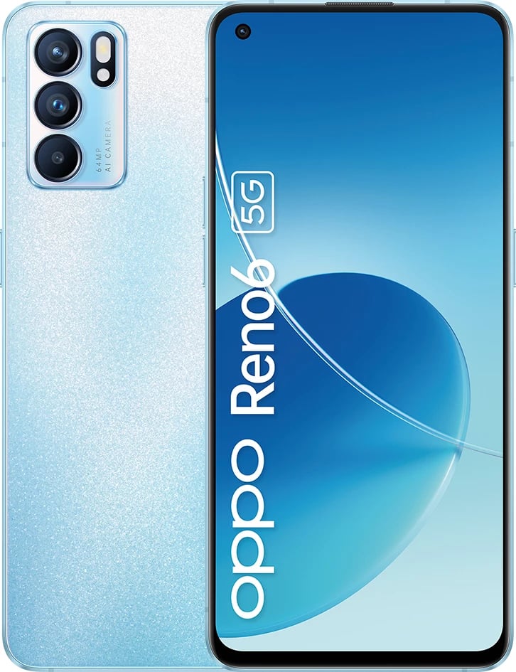 Celular OPPO Reno 6 8+128GB DS 5G Arctic Blue
