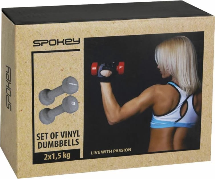 Pesha Spokey Shape IV 2x1.5 kg, gri