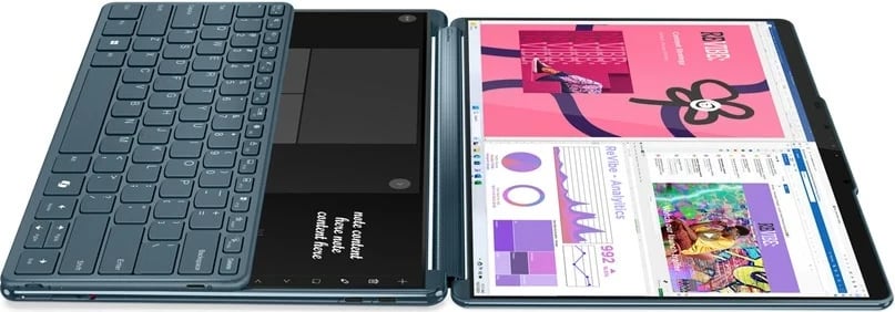 Kompjuter hibrid Lenovo Yoga Book 9 13IMU9, Intel Core Ultra 7 155U, 32 GB RAM, 512 GB SSD, 13.3" 2.8K Touch, Teal + tastierë & maus