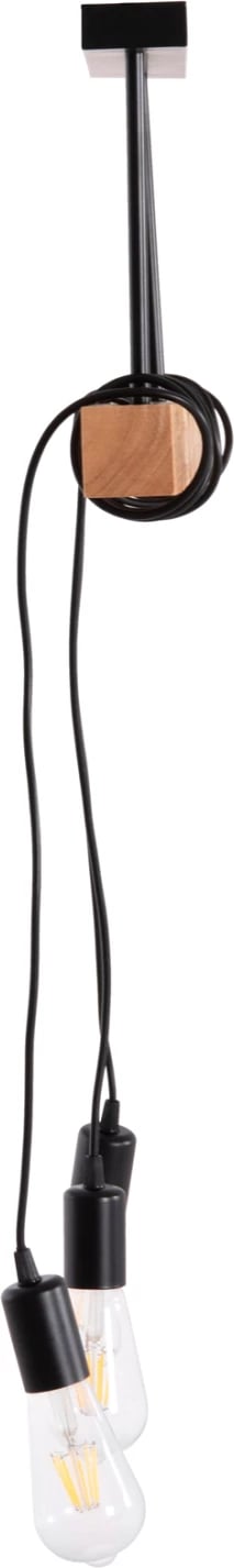 Llambë tavani me 3 drita, metal dhe dru, VOLKS FH4658, 49.5x5x134.5cm Llambë tavani me 3 drita, metal dhe dru, VOLKS FH4658, 49.5x5x134.5cm