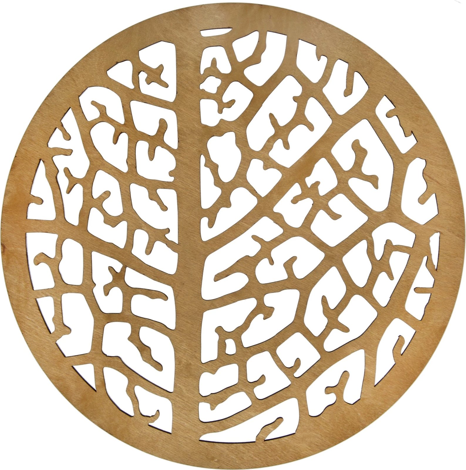 Set nënshtruesish tavoline prej druri, 4 copë, Hermia, ngjyrë mjaltë-koral