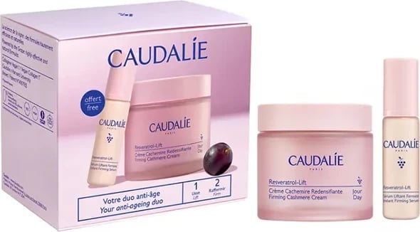 Set krem për fytyrë unisex Caudalie Resveratrol-Lift Firming Cashmere Cream, 50ml, 2 copë