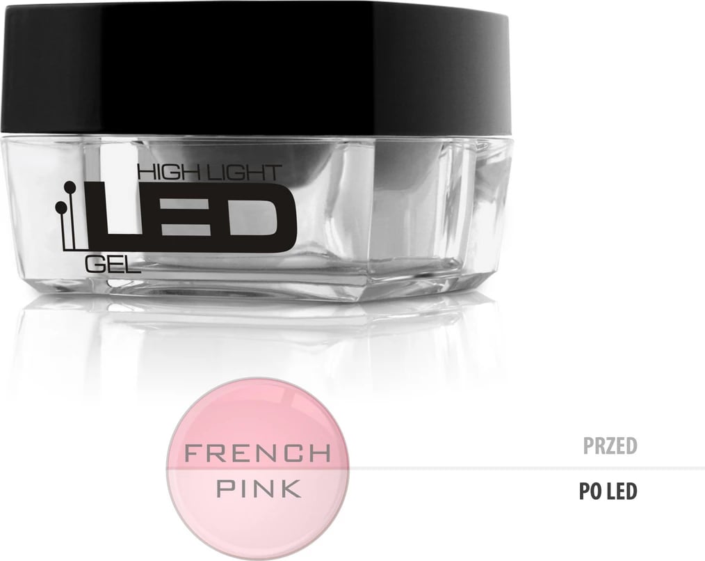 Xhel për thonj Silcare High Light Led Gel French Pink 15g