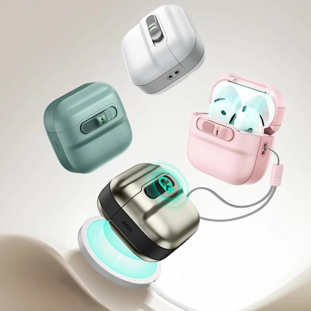 Mbështjellës ESR Pulse HaloLock MagSafe për AirPods 4, i gjelbër