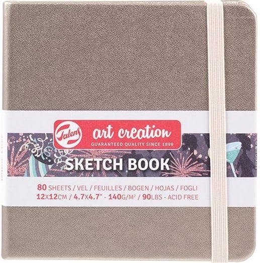 Libër skicash Talens Art Creation 12x12cm 80 Fletë, Pink Champagne